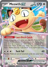 Meowth ex 062 088 English - ME03: Perfect Order [Near Mint]