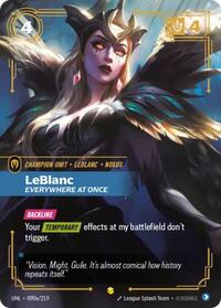LeBlanc Everywhere At Once Alternate Art English - Unleashed [Near Mint]