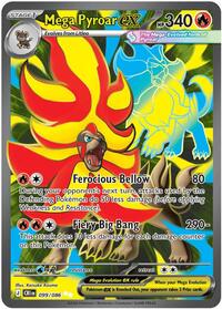 Mega Pyroar ex 099 086 English - ME04: Chaos Rising [Near Mint]