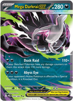 Mega Darkrai ex 048 084 English - ME05: Pitch Black [Near Mint]