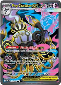 Mega Chandelure ex 099 084 English - ME05: Pitch Black [Near Mint]