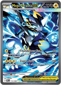 Mega Zeraora ex 114 084 English - ME05: Pitch Black [Near Mint]