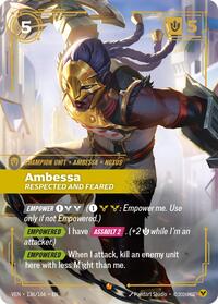 Ambessa Respected and Feared English - Vendetta [Near Mint]