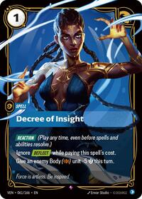 Decree of Insight English - Vendetta [Near Mint]