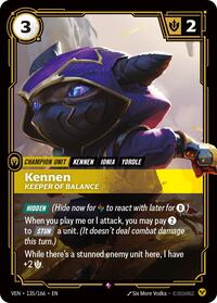 Kennen Keeper of Balance English - Vendetta [Near Mint]