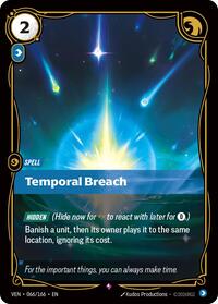 Temporal Breach English - Vendetta [Near Mint]