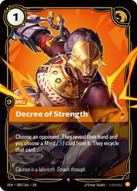 Decree of Strength English - Vendetta [Near Mint]