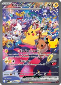 Pikachu ex 150 128 English - ME: 30th Celebration [Near Mint]