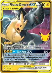 Pikachu & Zekrom GX English - ME: 30th Celebration Classic Collection [Near Mint]