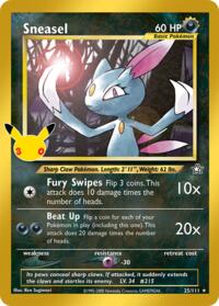Sneasel English - ME: 30th Celebration Classic Collection [Near Mint]