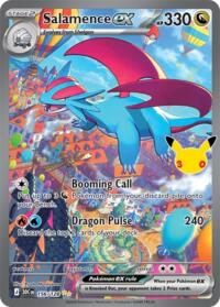 Salamence ex 156 128 English - ME: 30th Celebration [Near Mint]