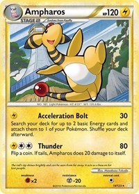 Ampharos (Normal) English - HeartGold SoulSilver [Lightly Played]