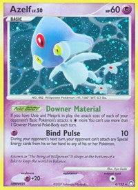 Azelf (Reverse Holofoil) English - Mysterious Treasures [Damaged]