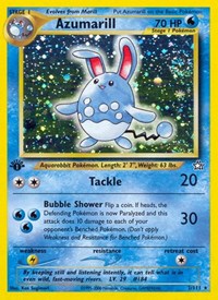 Azumarill (Unlimited Holofoil) English - Neo Genesis [Damaged]