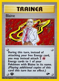 Blaine 17 English - Gym Challenge [Near Mint]