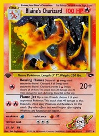 Blaines Charizard Japanese - Gym Challenge [Lightly Played]