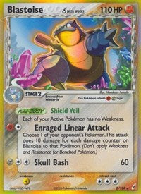 Blastoise (Delta Species) English - EX Crystal Guardians [Damaged]