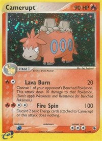 Camerupt (Reverse Holofoil) English - Ruby and Sapphire [Damaged]