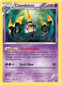 Chandelure Secret English - Next Destinies [Heavily Played]