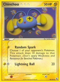 Chinchou (Reverse Holofoil) English - Legend Maker [Near Mint]