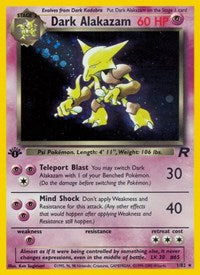 Dark Alakazam (1) (1st Edition Holofoil) English - Team Rocket [CGC Blue 9.5]