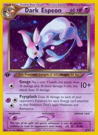 Dark Espeon English - Neo Destiny [Lightly Played]
