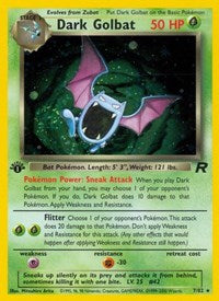 Dark Golbat (7) (1st Edition Holofoil) English - Team Rocket [Lightly Played]