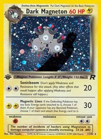 Dark Magneton (11) (1st Edition Holofoil) English - Team Rocket [Near Mint]