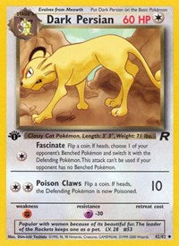 Dark Persian (1st Edition) English - Team Rocket [CGC Blue 9]