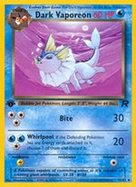 Dark Vaporeon (1st Edition) English - Team Rocket [Near Mint]