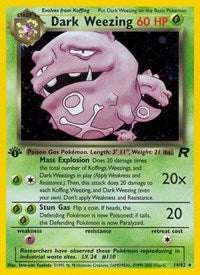 Dark Weezing (14) (1st Edition Holofoil) English - Team Rocket [Near Mint]