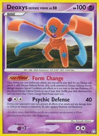 Deoxys Defense Forme (Reverse Holofoil) English - Legends Awakened [Lightly Played]