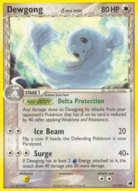 Dewgong Delta Species English - Dragon Frontiers [Lightly Played]