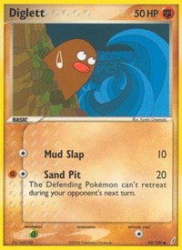 Diglett (Reverse Holofoil) English - Crystal Guardians [Near Mint]