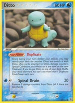 Ditto - 64/113 (Squirtle) (Reverse Holofoil) English - Delta Species [Moderately Played]