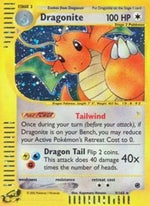 Dragonite (9) (Reverse Holofoil) English - Expedition [Moderately Played]