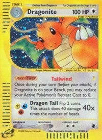 Dragonite (9) (Reverse Holofoil) English - Expedition [Moderately Played]