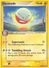 Electrode (Reverse Holofoil) English - Legend Maker [Heavily Played]
