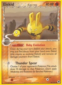 Elekid (Delta Species) (Reverse Holofoil) English - Dragon Frontiers [Lightly Played]