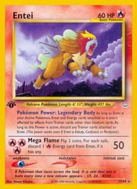 Entei (17) (1st Edition) English - Neo Revelation [Heavily Played]