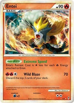 Entei Shiny English - Call of Legends [Moderately Played]