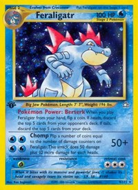 Feraligatr (4) (Unlimited Holofoil) English - Neo Genesis [Moderately Played]