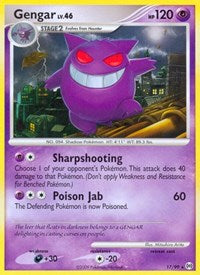 Gengar (17) (Normal) English - Arceus [Moderately Played]