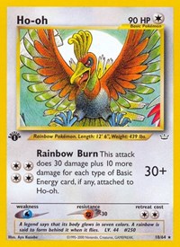 Ho-oh (18) (1st Edition) English - Neo Revelation [Heavily Played]