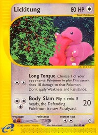 Lickitung (Normal) English - Aquapolis [Near Mint]