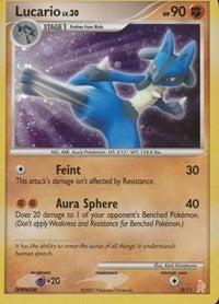 Lucario English - DP Trainer Kit: Manaphy & Lucario [Moderately Played]