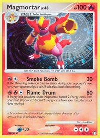 Magmortar (Holofoil) English - Mysterious Treasures [Damaged]