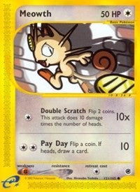 Meowth English - Expedition [Lightly Played]