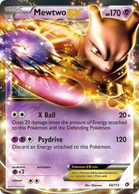 Mewtwo EX English - Legendary Treasures [Lightly Played]