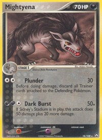 Mightyena (Reverse Holofoil) English - Power Keepers [Heavily Played]